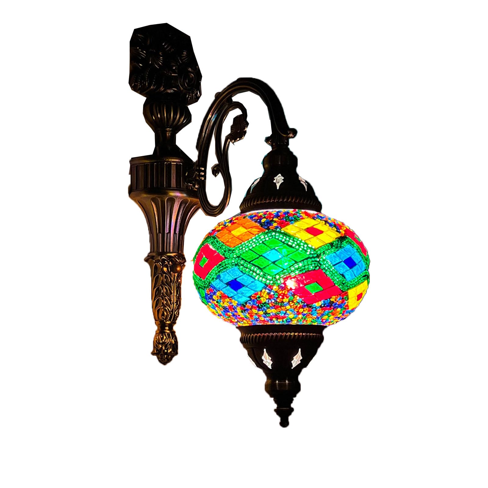 Gauua One Color Wall Lamp Retro Exotic Handmade Mosaic Specialty Restaurant Hotel Homestay Aisle Corridor Wall Lamp