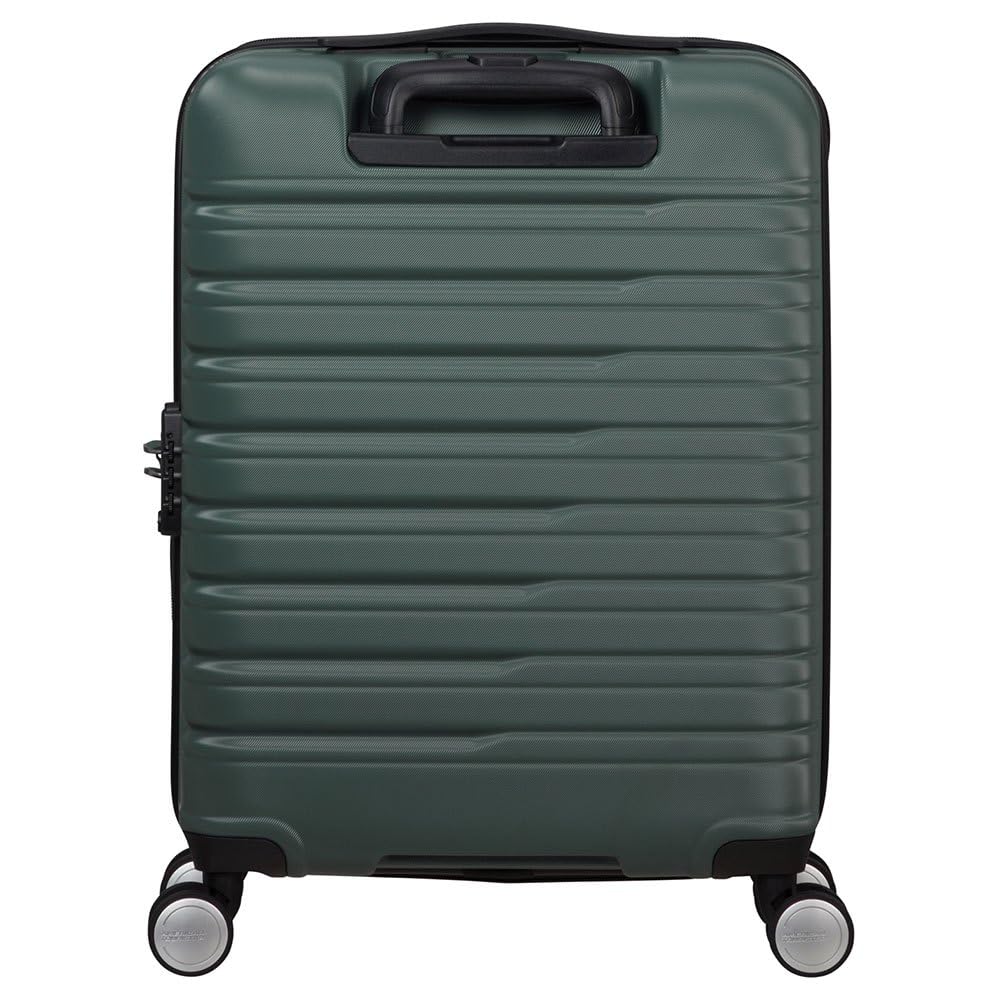 American Tourister Flashline - Spinner S, Equipaje Manual, 55 cm, 34 L, Verde (Bosque Oscuro)