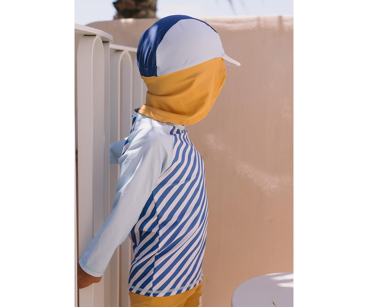 T-Shirt da Bagno a Maniche Lunghe Bambini | Protezione Solare Certificata Oeko-Tex | Confortevole, Leggero e ad Asciugatura Rapida | Ideale per Spiaggia o Piscina