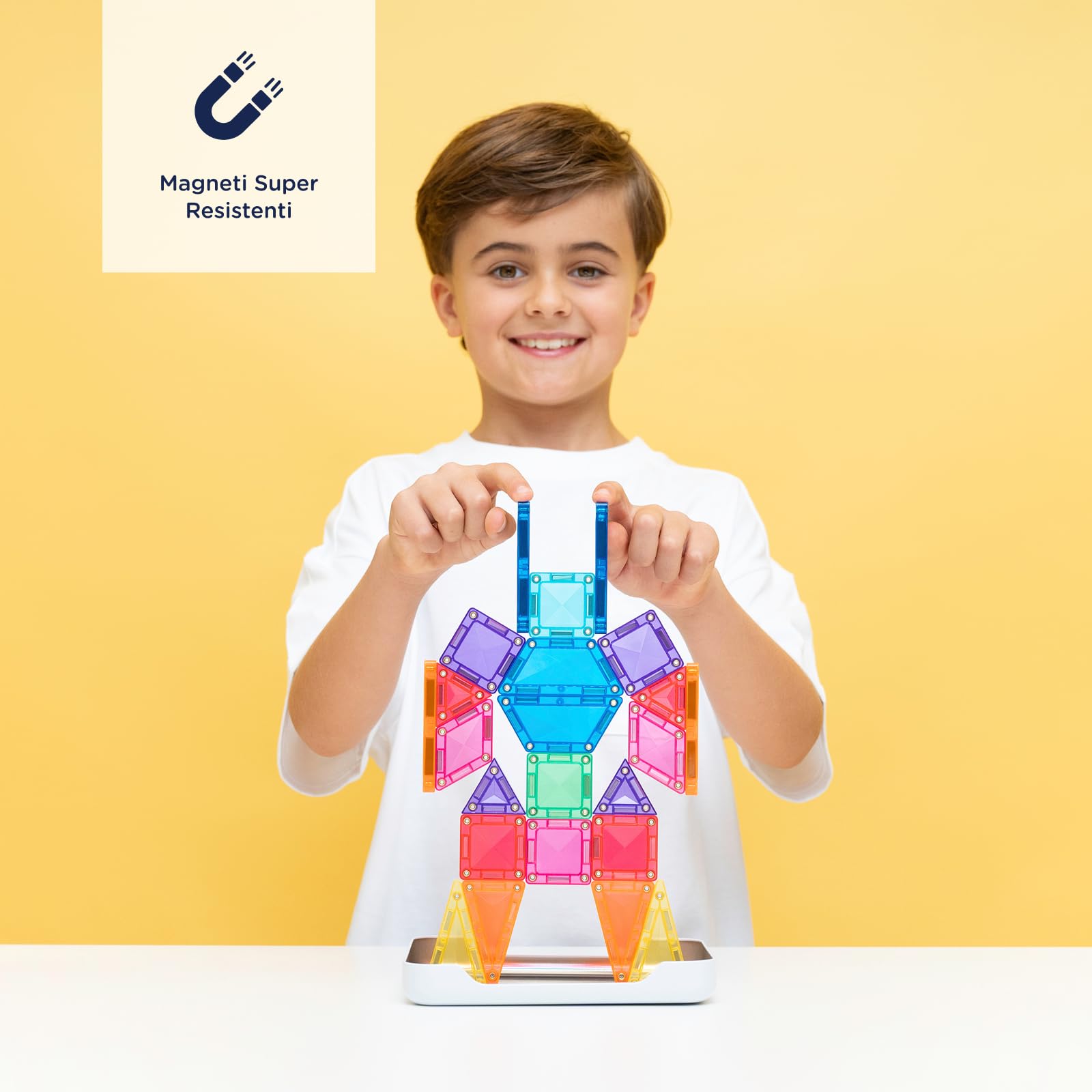 CONNETIX Piastrelle Magnetiche Travel Mini Pack, 32 Pezzi
