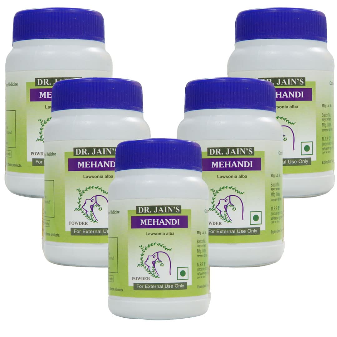 DR. JAIN'S Mehandi Powder 45grams Pack of 5
