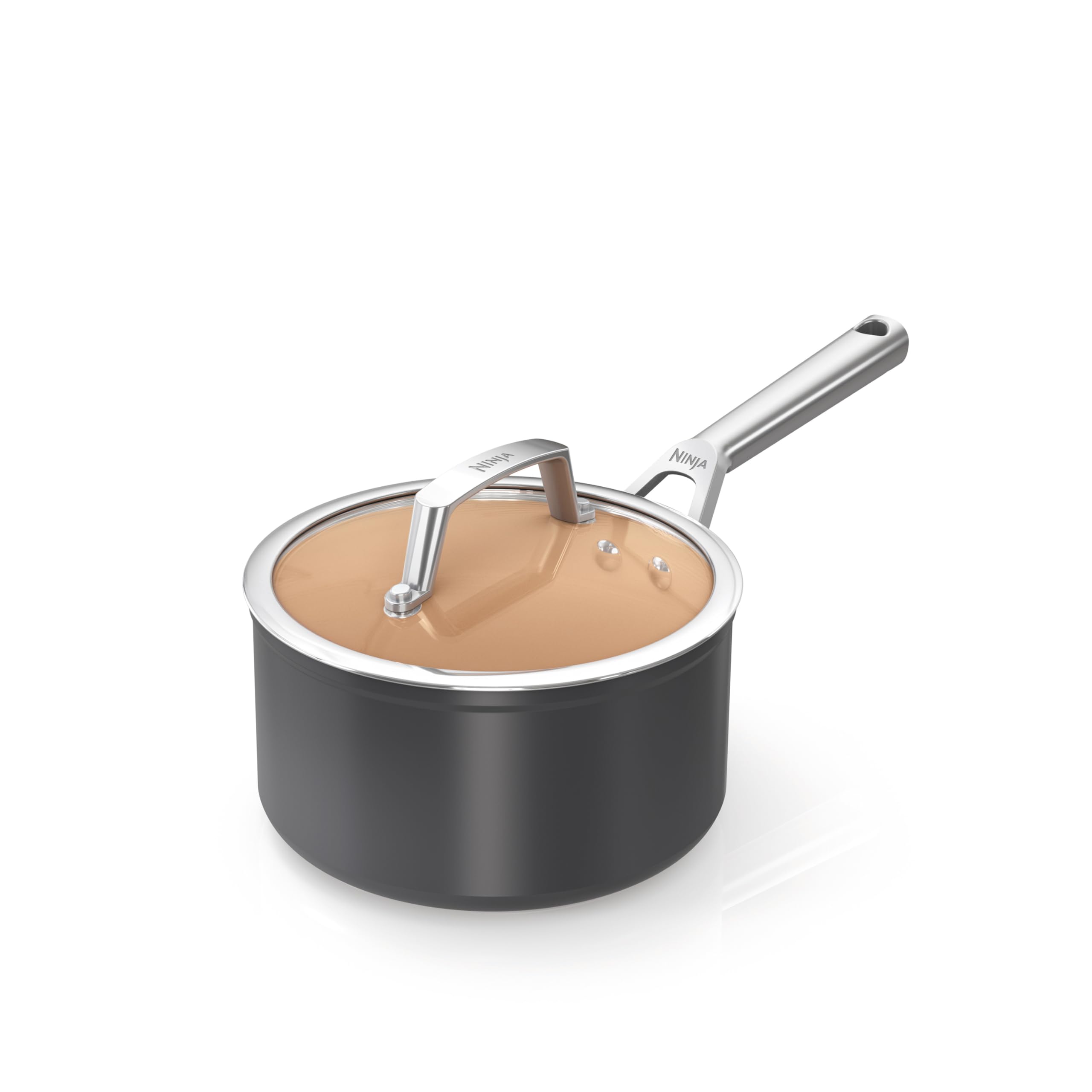 Ninja Extended Life Ceramic 18cm Saucepan - Grey - CW90218UK