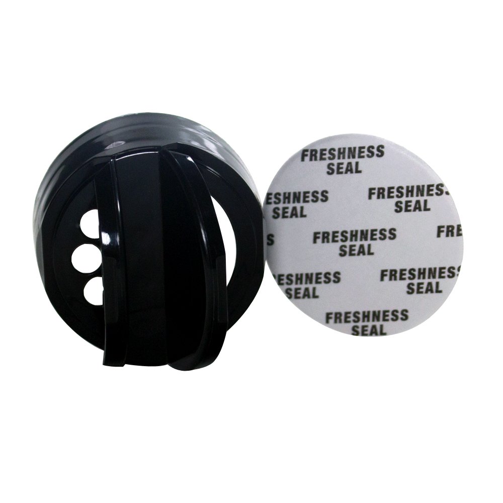 4 oz / 120 ml Clear Glass Square Spice Jar with Black Sifter (12 pack