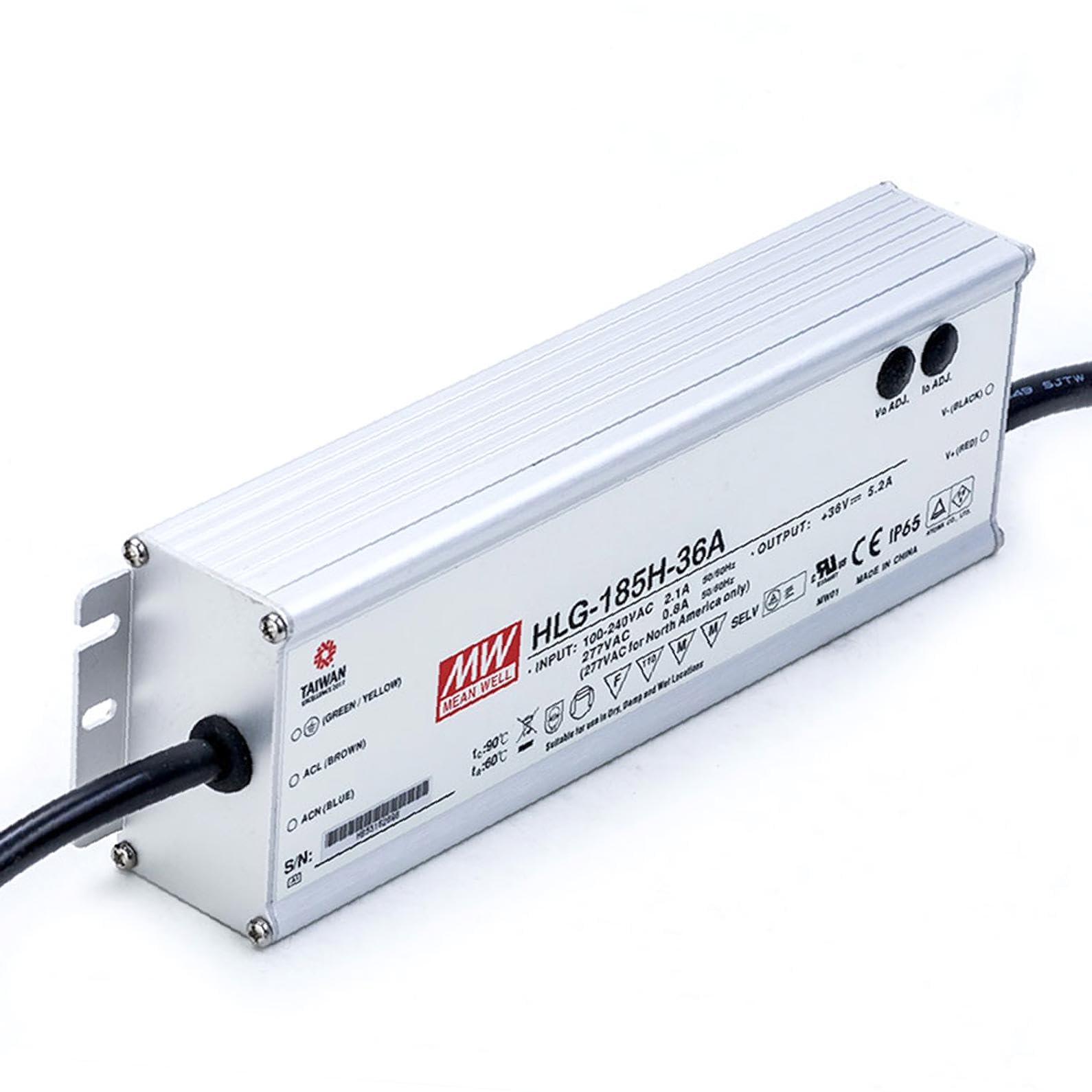 Mean Well HLG-185H-36A ONE NEW MEAN WELL HLG-185H-36A 36V 5.2A SPOT STOCK | eBay