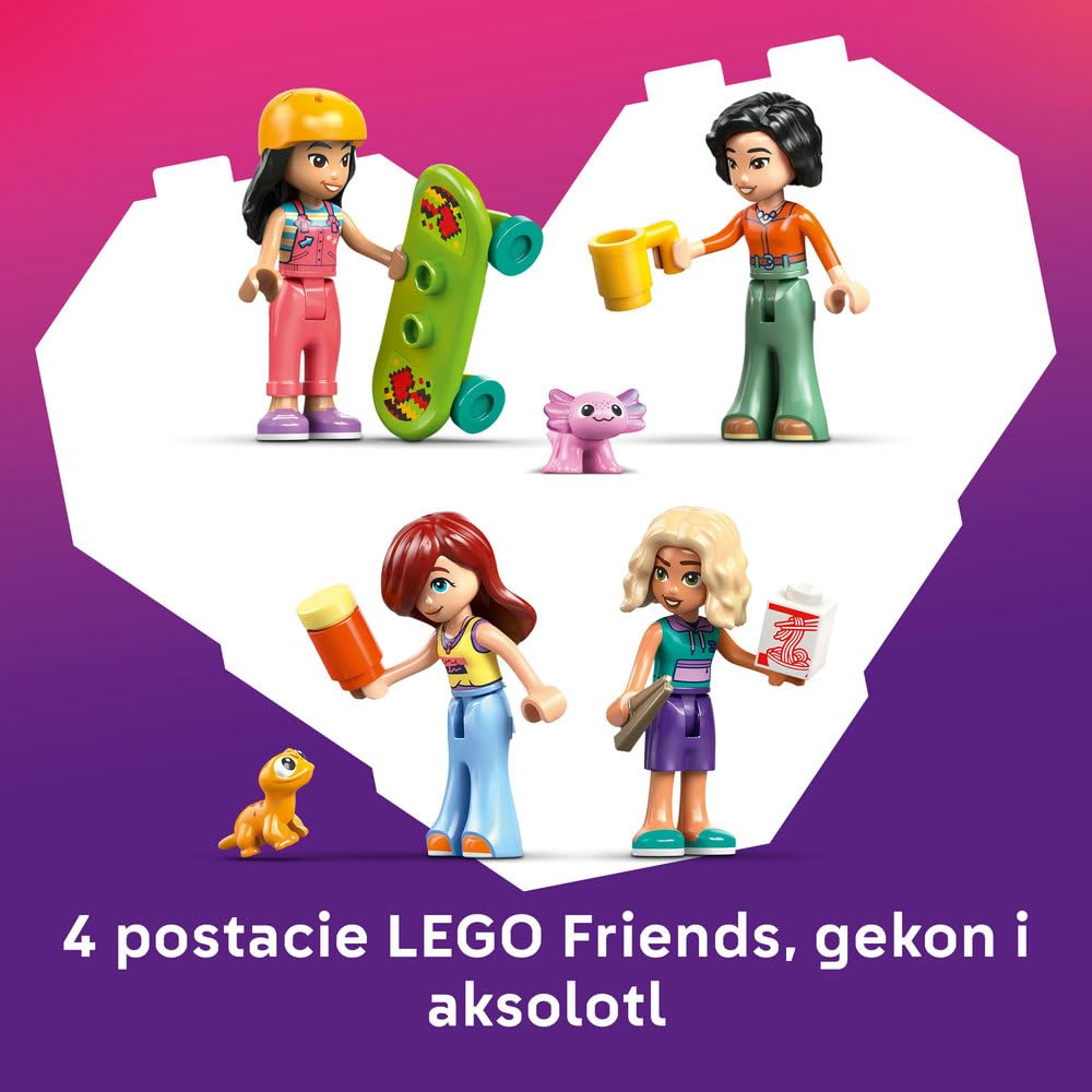 LEGO Friends Dom rodzinny Liann 42687 | Rodzinne scenki, zestaw do odgrywania ról, prezent dla dziewczynki i chłopca 7+, 946 elementów