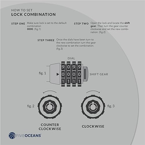 Miniatura 8 de Five Oceans FO3957-M2 - Cable de bloqueo de bicicleta, paquete de 2 cerraduras antirrobo para bicicleta, resistente, cerradura de bicicleta