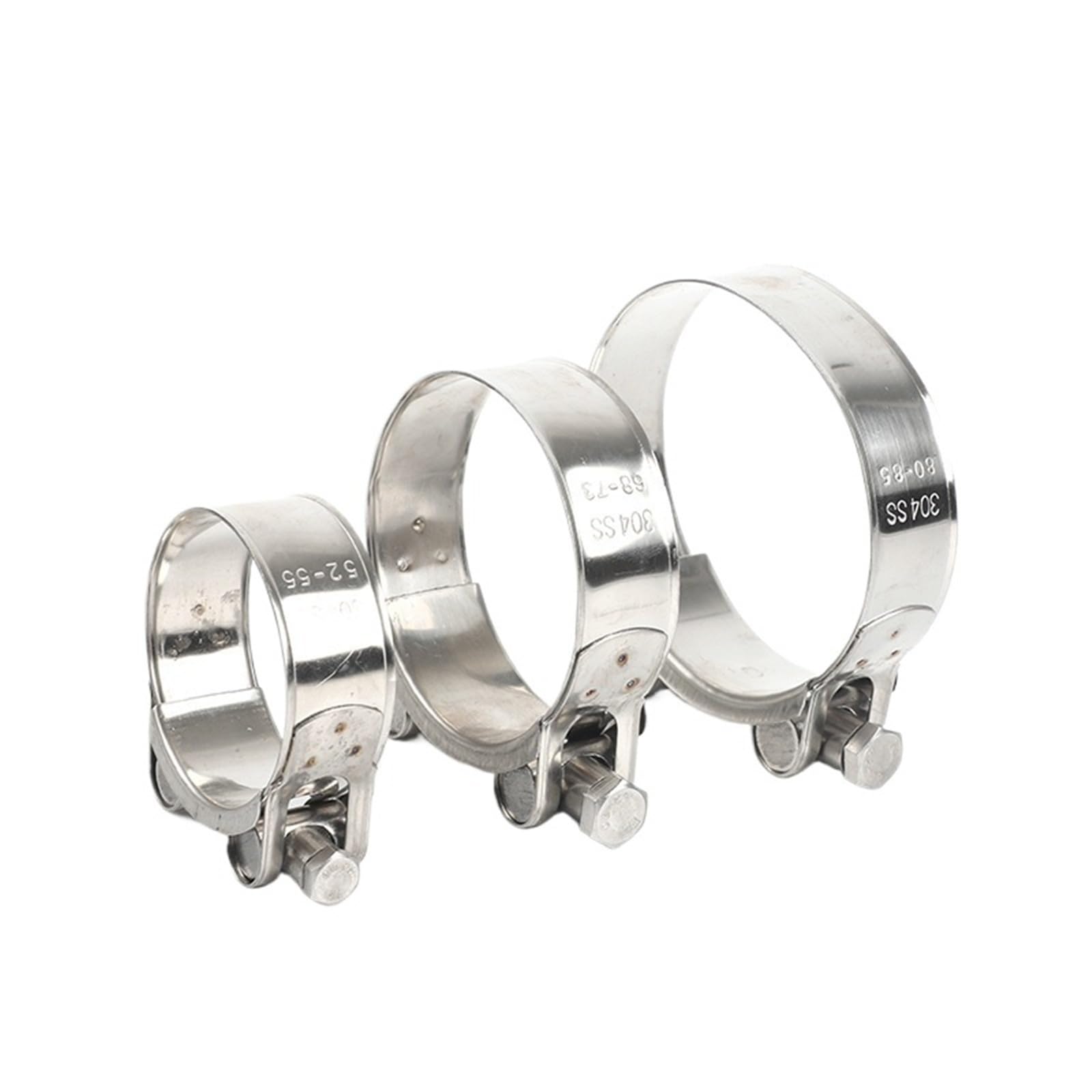 Hose Clamps Stainless Steel Stainless Steel Strengthens The Clamp Hose Circular Air Water Pipe Fuel Clips(Dia.36mm-39mm(4pcs))