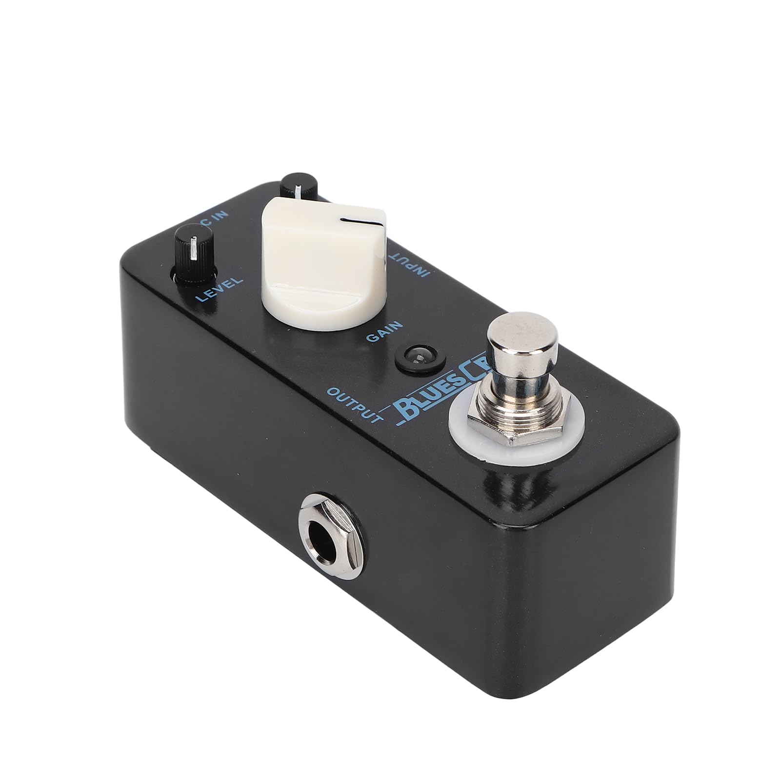 Pedale effetto Blues Crab Classic Overdrive Mini accessorio per strumento singolo Pedale effetto chitarra con guscio in metallo nero per musicisti chitarristi