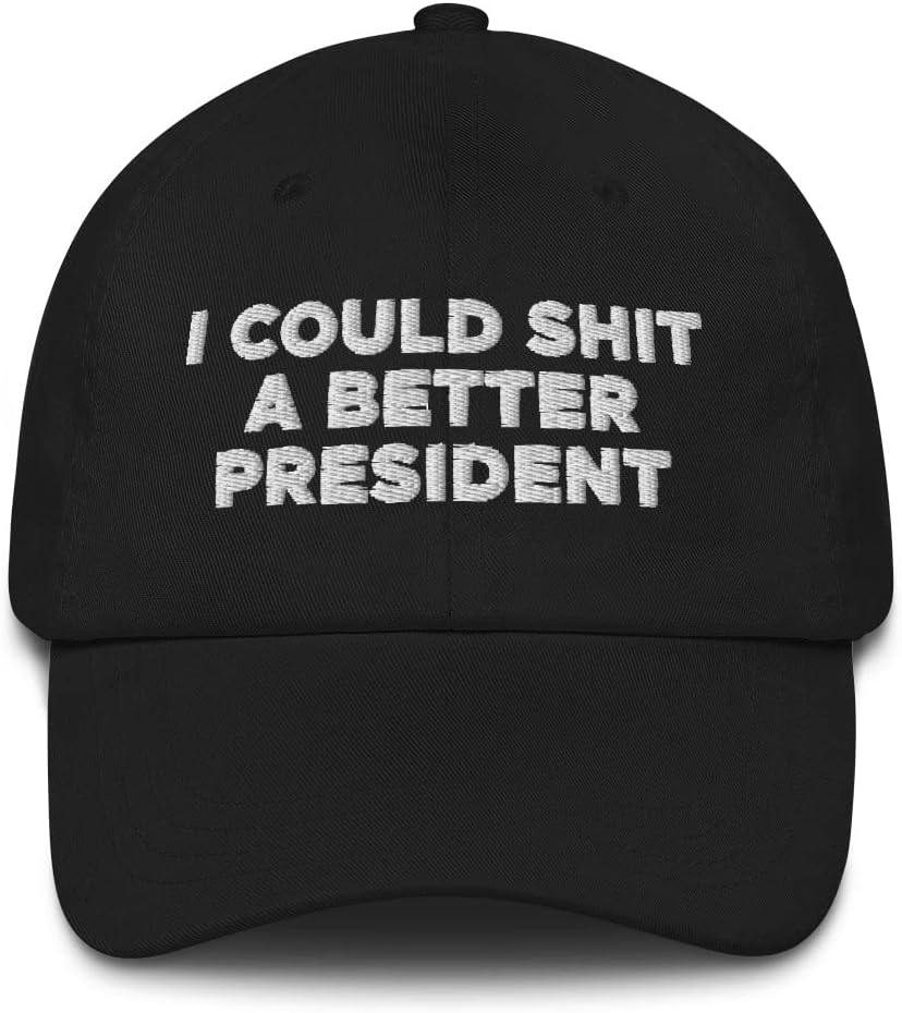 Hogue WS LLC I Could Shit a Better President Hat (Embroidered Dad Cap)