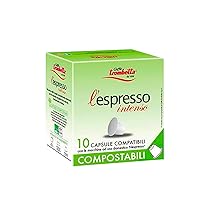 Caffè Trombetta L’Espresso, Capsule Compatibili Nespresso Compostabili, Intenso – 8 Confezioni da 10 Capsule ciascuna, 80 Caspule in Totale