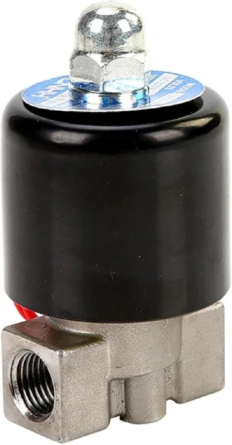 Stainless Steel Solenoid Valve, DN8, 1/8" and 1/4" Port, Normally Closed or Open, Diaphragm Structure (1/4" 24VAC Normally Open G)