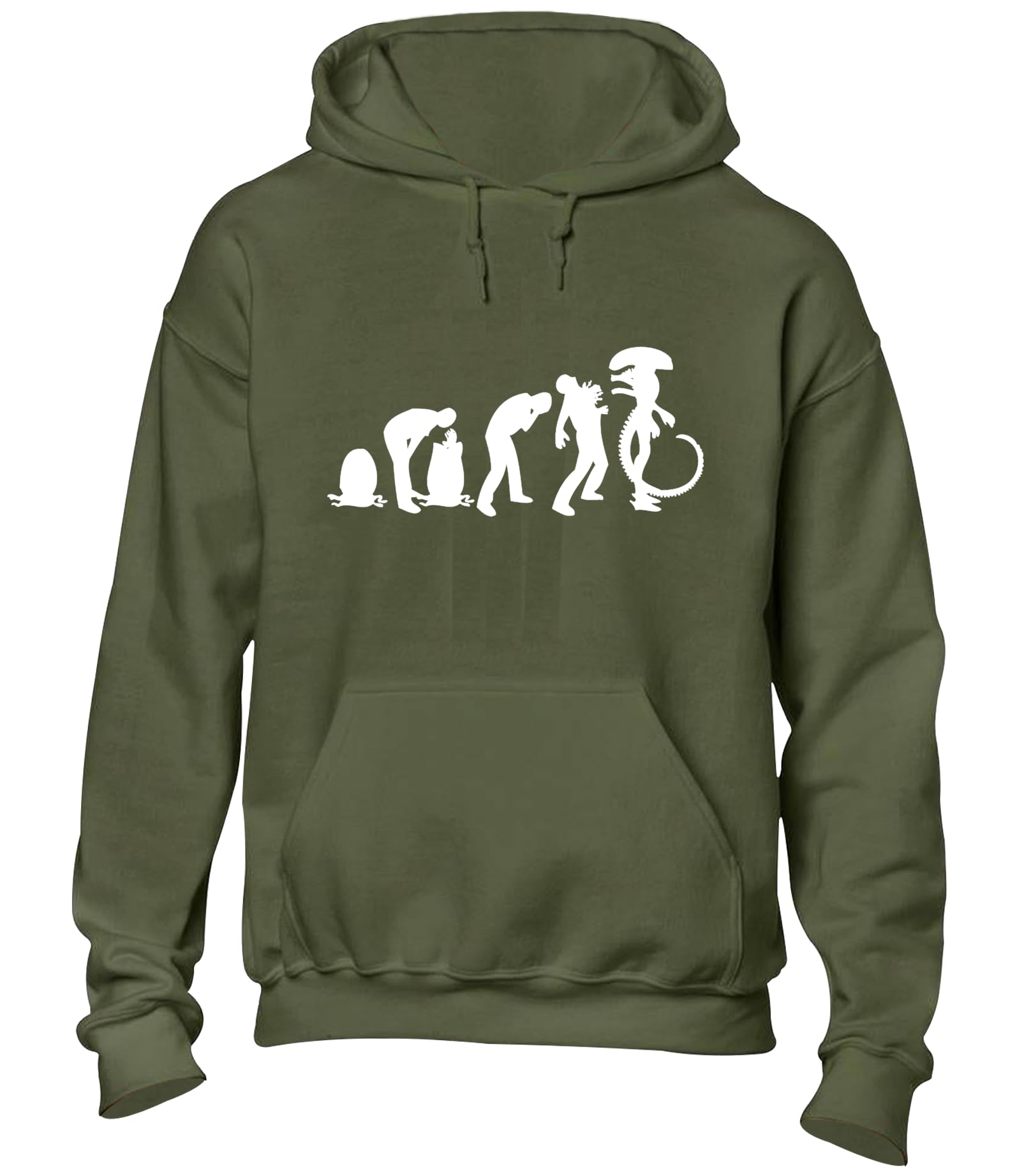 JLB Print Evolution of Alien Sci Fi Horror Movie Inspired Premium Quality Unisex Hoodies for Men and Women