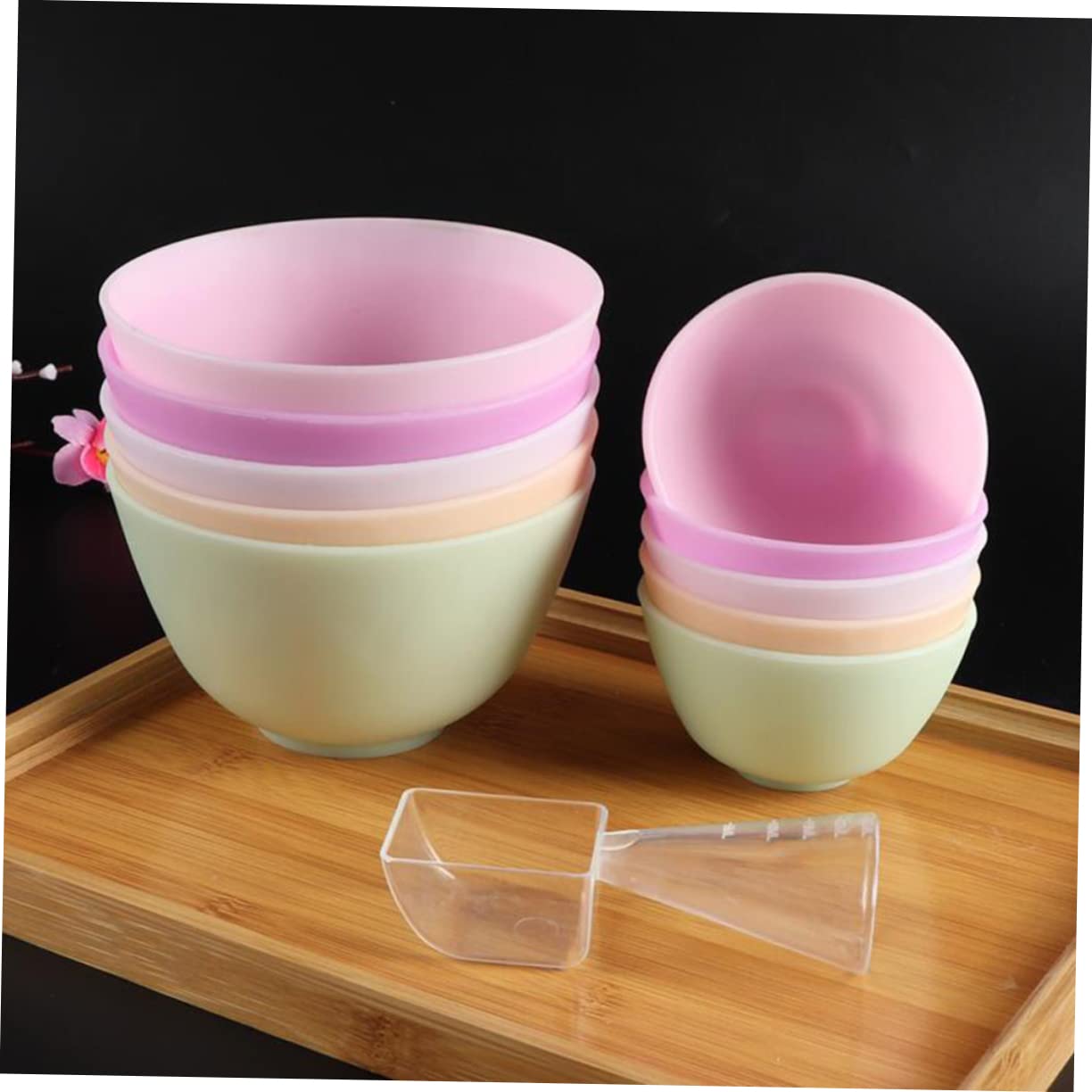 Beatifufu Odorless Silicone Mixing Bowl for Facial Masks Xcm Anti Drop Reusable Skincare Prep Bowl for Home Use for Mixing and Measuring Ingredients - Image 4