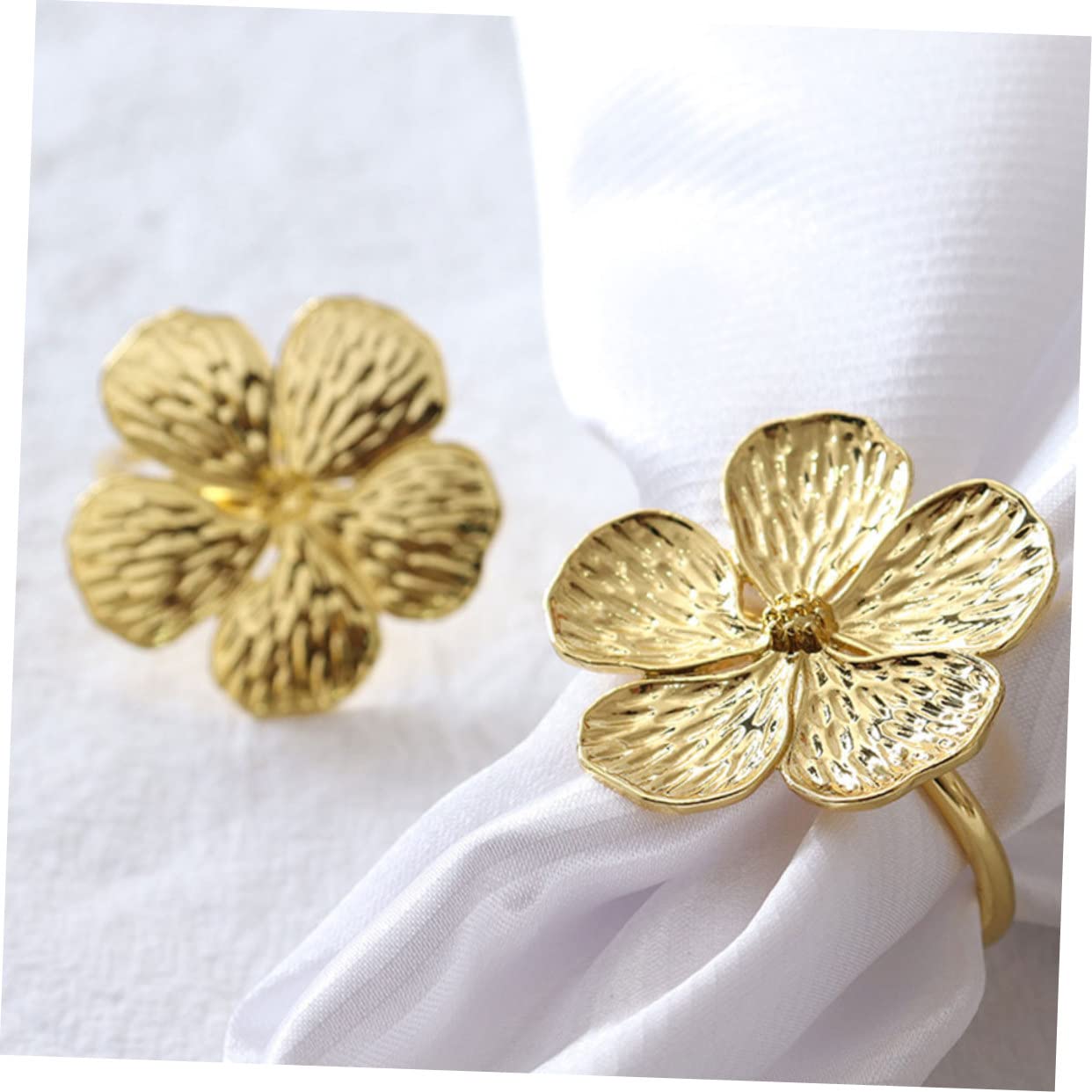 PRETYZOOM 18piezas Anillo De Servilleta Floral Decoración Elegante para Bodas y Eventos Formales Adorno De Mesa Resistente y Ligero