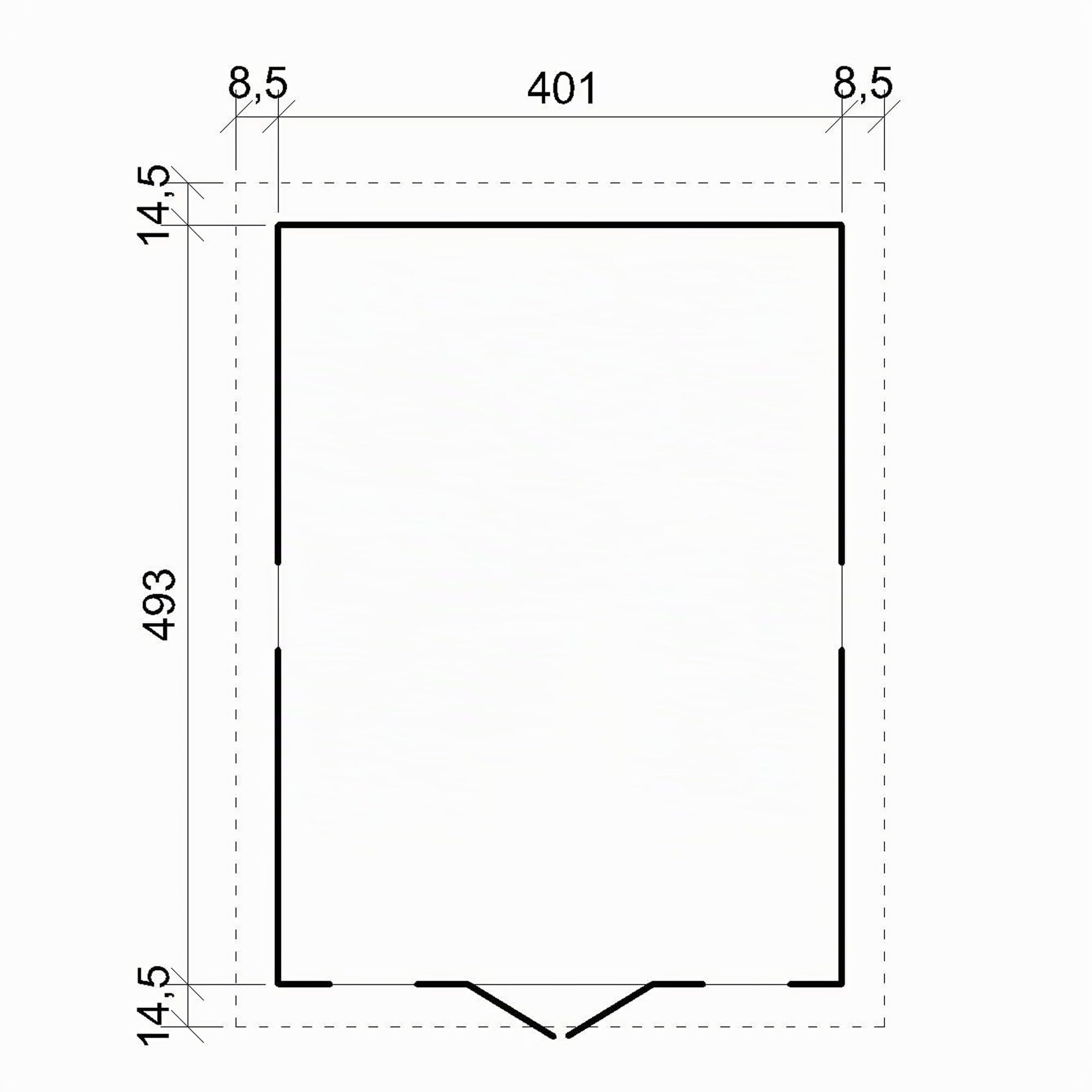 Abri de Jardin en Bois Naturel - Stockage extérieur avec fenêtres- H246x418x522 cm/20 m²-Hangar en Bois Naturel - Atelier Rangement Outils et vélos- TIMBELA M333