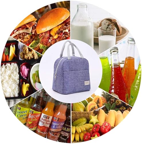 Miniatura 5 de Bolsas pequeñas de almuerzo para mujeres y hombres y niños, bolsa de almuerzo reutilizable para el regreso a la escuela, el trabajo, la oficina