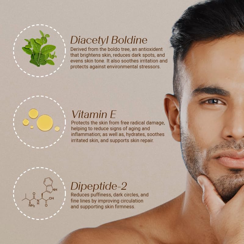 Eye Cream – Reduces Dark Circles & Puffiness, Lightweight Formula with Peptides & Amla, Dermatologist-Designed for Melanin-Rich Skin, 15ml - Image 2