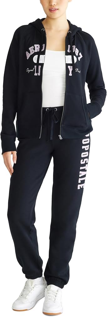 Aeropostale Women's Aero Logo Cinch/Jogger Pant- Arches- Aeropostale