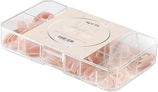 Apres Neutrals Gel-X Margot Box Of Press On Nails, 11 Sizes 00-9, Soft Gel Nail Tip Box (150pcs) (Natural Coffin Short, 150)