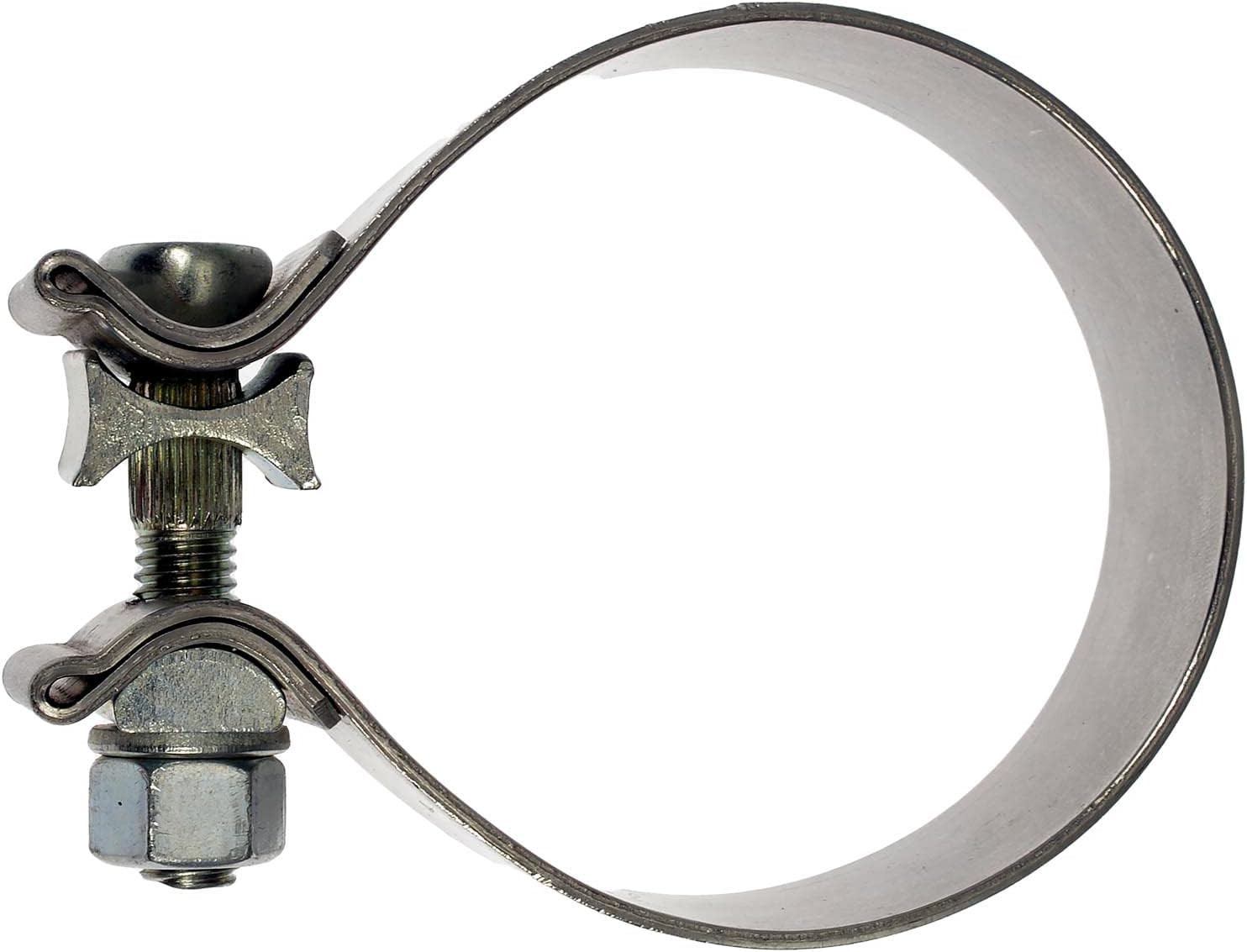 APDTY 158489 Stainless Steel Exhaust Pipe Clamp 3" Inch