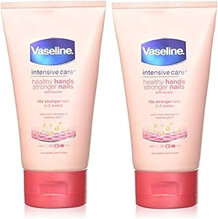 Vaseline Intensive Care Healthy Hands + Stronger Nails Hand Cream 75Ml - Pack of 2