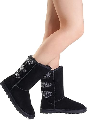 Miniatura 7 de DREAM PAIRS - Botas modernas para nieve de media caña para mujer