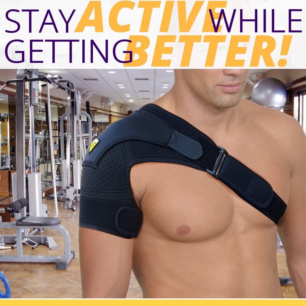 Gеt Dіѕсоunt 70% Prісе Shoulder Brace for Torn Rotator Cuff | Shoulder Pain Relief, Support and Compression | Sleeve Wrap for Shoulder Stability and Recovery | Fits Left and Right Arm, Men & Women (Black, Small/Medium)