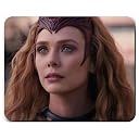 Zentora Wanda Maximoff Mouse Pad - 9x7.5 Scarlet Witch Graphic - Friction-Neutral Smooth Tracking Textile - Static-Bond Natural Rubber Base for Desktop, PC, Laptop & Office gallery image