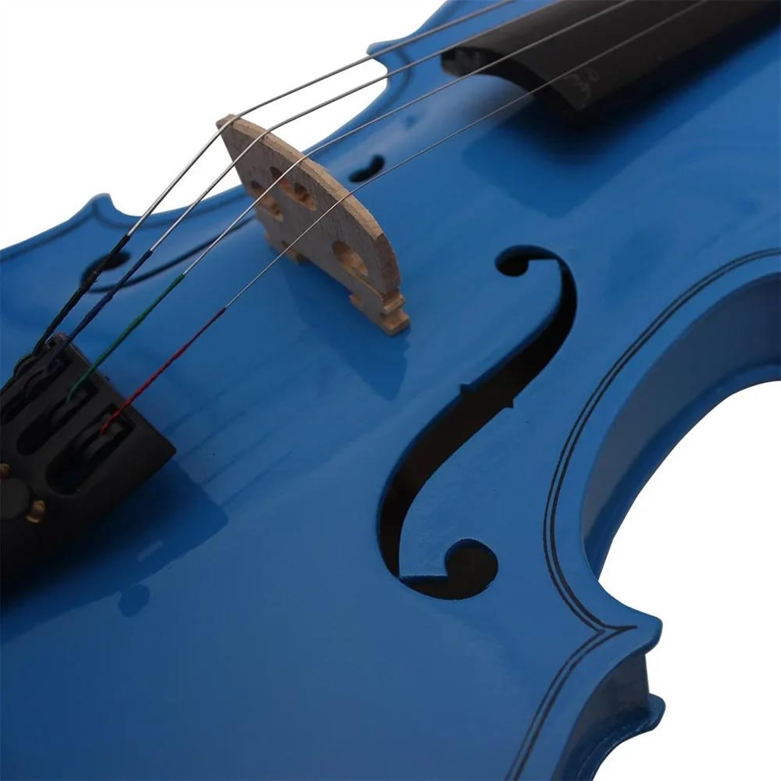 Violine 4/4 Violine Dunkelblau Akustisches Violinoinstrument
