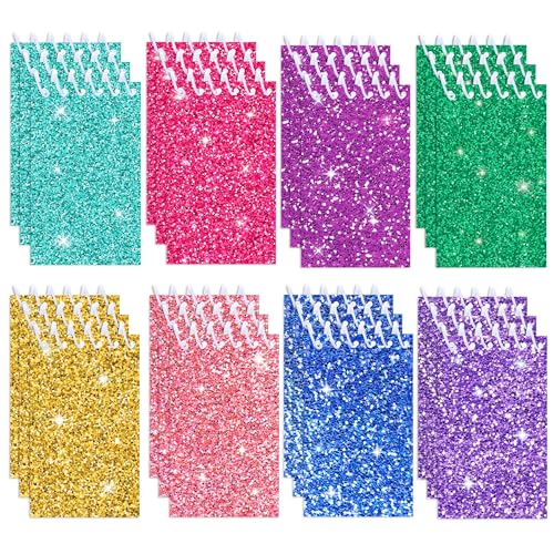 Petit papier à lettre pailleté lot de 24 carnets pour noter vos idées