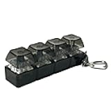 Keyboard Fidget Toys for Adults Keyboard Clicker with Light, Fidget Keyboards Keychain Button Sensory Toy for Anxieties & Stress Relief