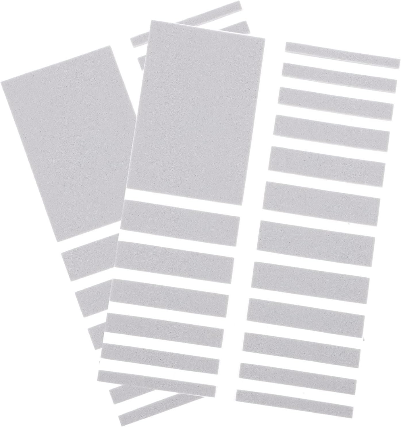 DECORNIJIA 2sheets Ring Adjuster Invisible Tightener for Loose Rings Fit for Wide Bands Grey for Men and Women Set
