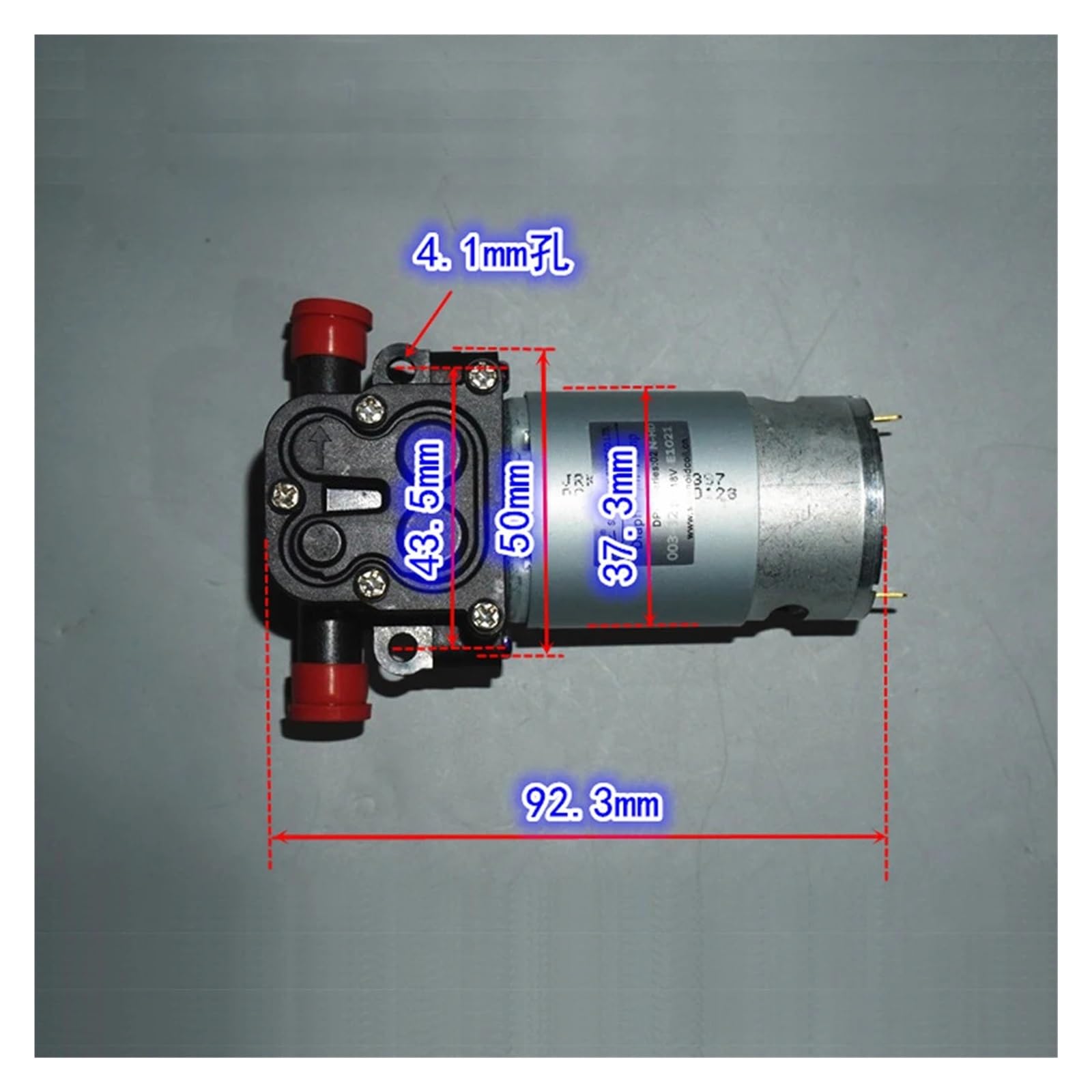 555 Motor 18 V Membran-Hochdruckpumpe 8 bar Druck 150 ml/min 12–24 V, selbstansaunde Membranpumpe for Wasserpistolen(A)
