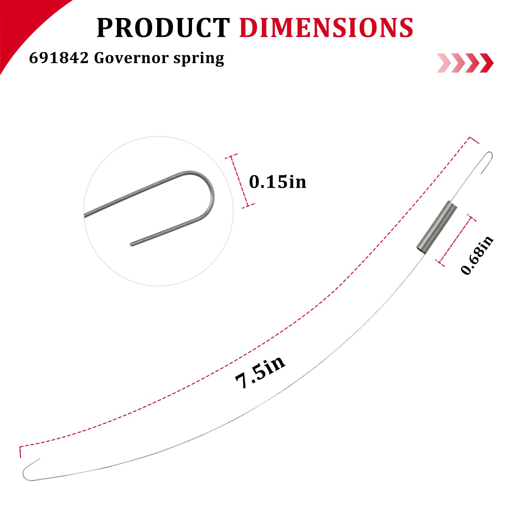 Amazon.com : YeuauTa 691842 Governor Spring, Compatible with