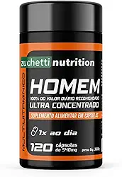 Multivitaminico homem 120 cápsulas polivitaminico Zuchetti nutrition vitamina az homem