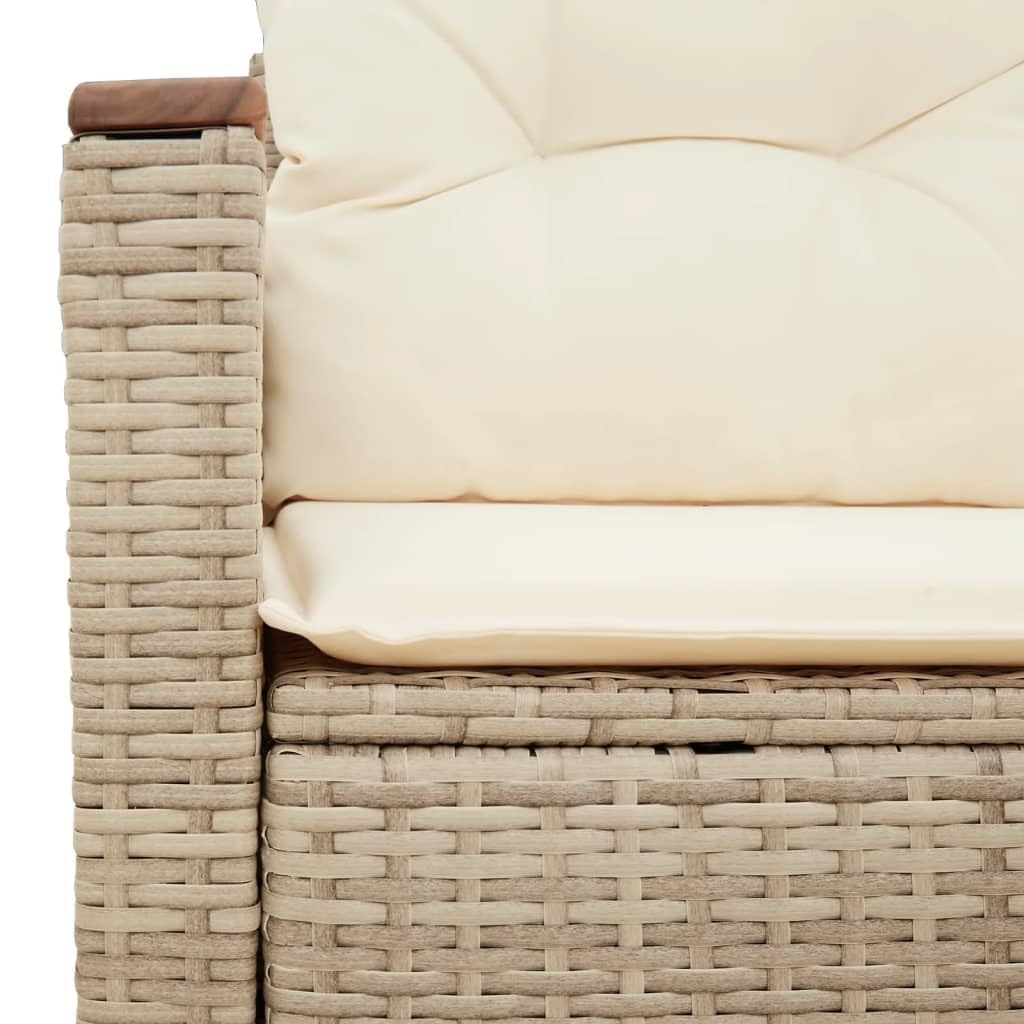 Divano da Esterno 2 posti Divanetti Esterni da Giardino Salotto da Giardino Esterno Divanetti Esterno in Polyrattan-Beige-2 Posti-8