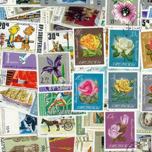 Collezione di Francobolli Albania Tutti timbrati – 50 francobolli Diversi