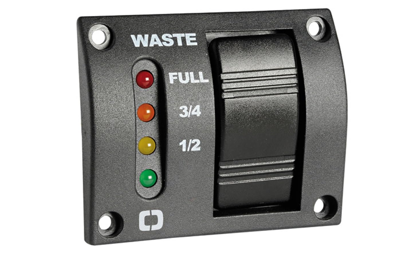 12/24 V LED Schalttafel & Füllstandsensor Set für Schmutzwasser 15-55 cm Tankhöhe Boot Tankgeber