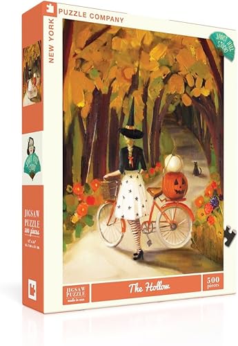 Miniatura 7 de New York Puzzle Company - Janet Hill Los perros de Halloween - Rompecabezas de 500 piezas para noches de juego familiares por Janet Hill Los perros