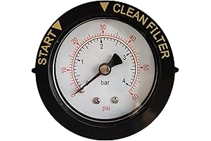 2" Dry and Utility Pressure Gauge 0-60 PSI Replacement for Pool/Spa/Aquarium Valve Filters