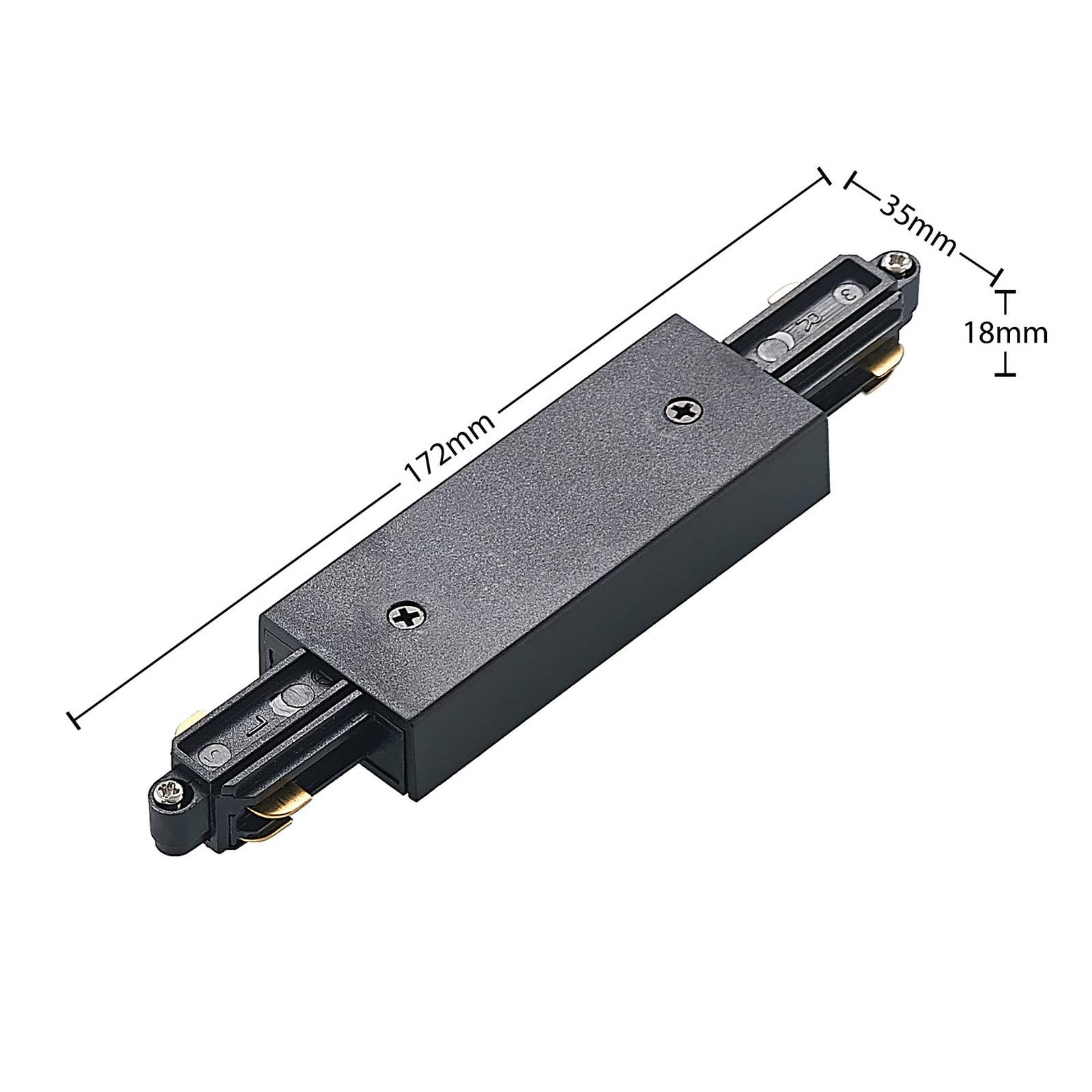 Lindby 1-Phasen Schienensystem Komplettset Metall schwarz, Deckenspot 4 flammig 4x GU10 ohne Leuchtmittel bewegliche Deckenstrahler Spots Deckenleuchte