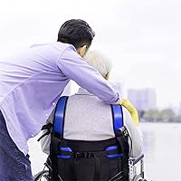 Vista 6 de Cinturón de seguridad para silla de ruedas con correa ajustable para el hombro, cinturón de sujeción médica, restricciones de cama para silla