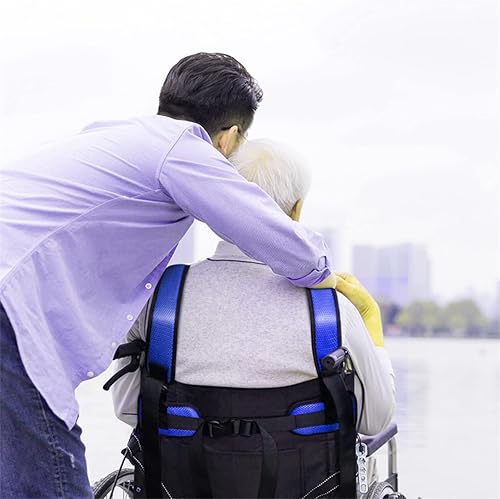Miniatura 6 de Cinturón de seguridad para silla de ruedas con correa ajustable para el hombro, cinturón de sujeción médica, restricciones de cama para silla de