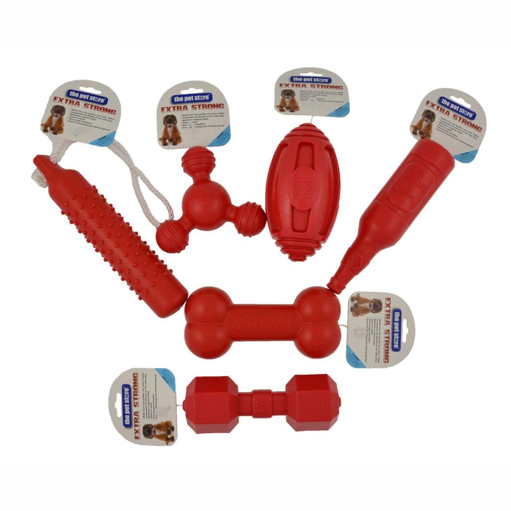 The Pet Store Heavy Duty Air Compression Tough Rubber Extra Strong Dog Toys