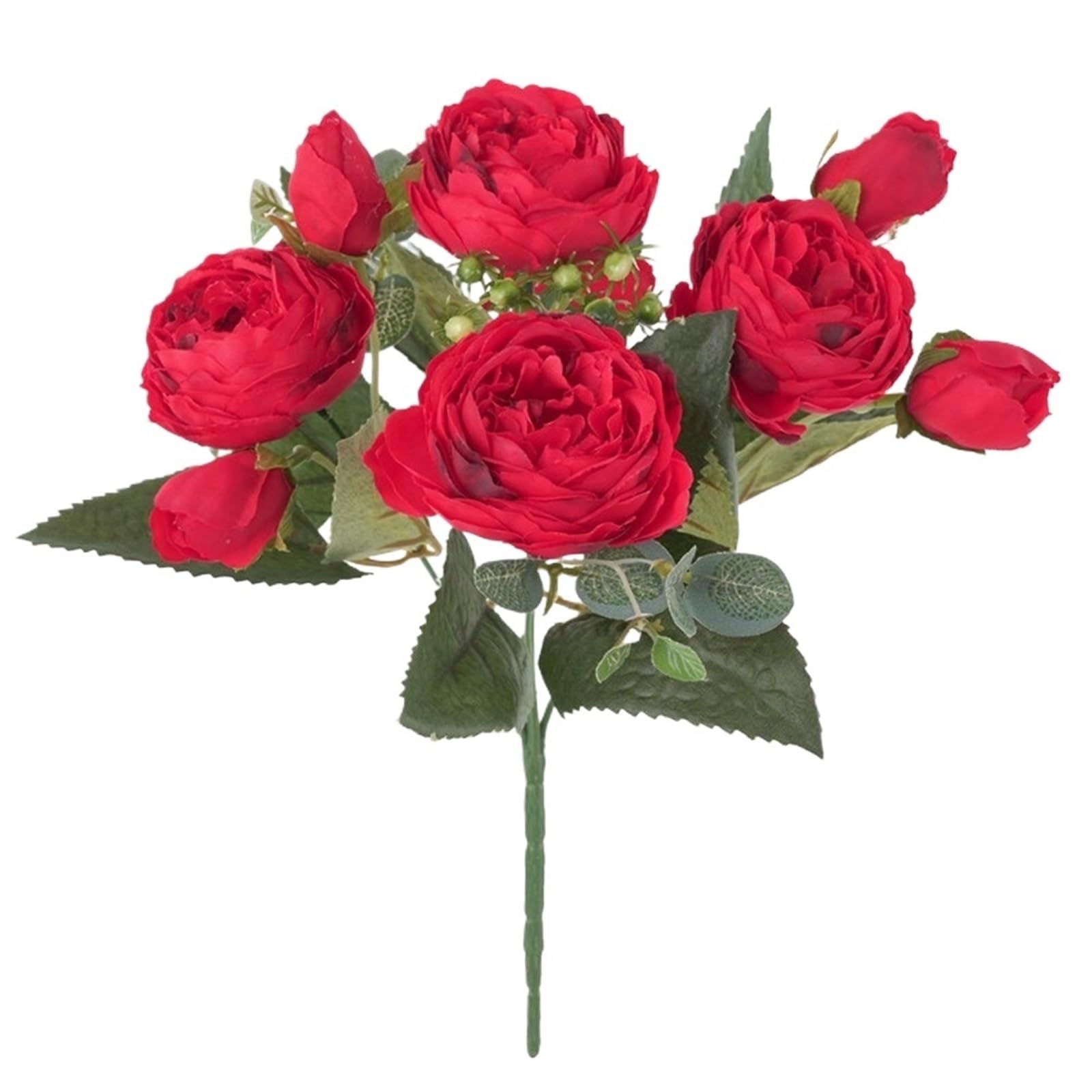 XIANGMLING 30cm Artificial Silk Peony Roses, Fake Flowers for Wedding Bridal Bouquets Home Vase Festival Decor(Color5,1pc)