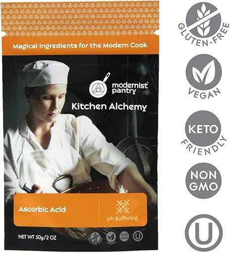 Miniatura 2 de Ácido ascórbico puro, sin OMG, vegano, sin gluten, certificado OU Kosher, 50 g/2 oz