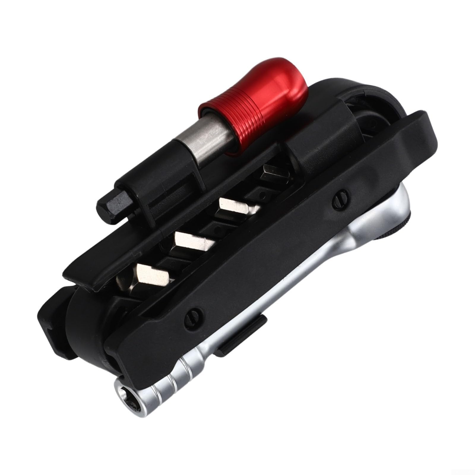Kit di attrezzi per bicicletta, kit di riparazione per borsa da mountain bike, con cricchetto, multifunzione, per manutenzione e conservazione portatile da strada inclusa