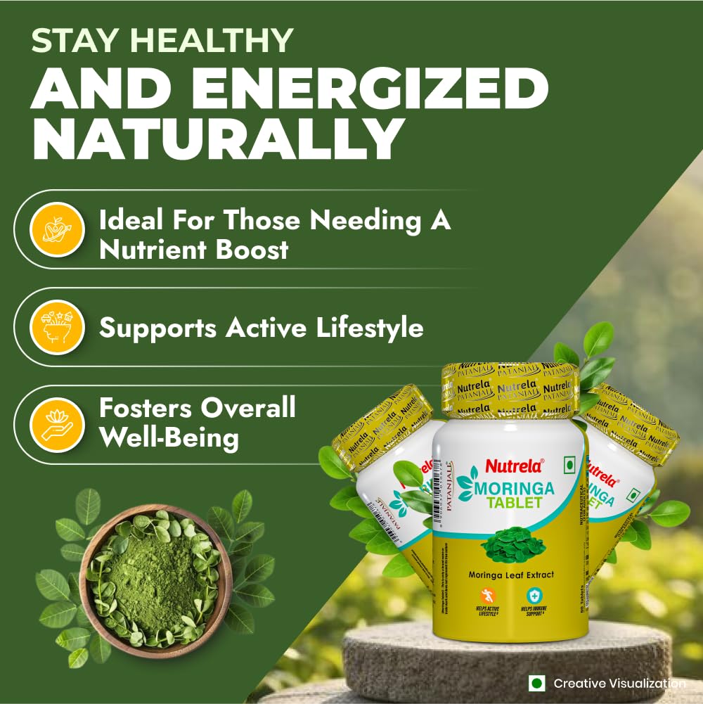 NUTRELA 1000 mg Moringa - 60 Tablets | Support in Immunity, Digestion & Energy, Good for Hair and Skin 5 61uOA7f9jmL. SL1001
