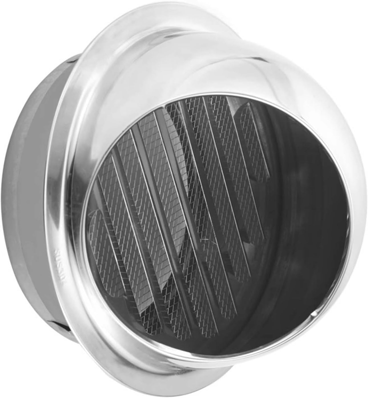 JvFbjLF 304 Stainless Steel Vent Round Louvered Vent Grille Wall Mounted Vent Accessories(250mm)
