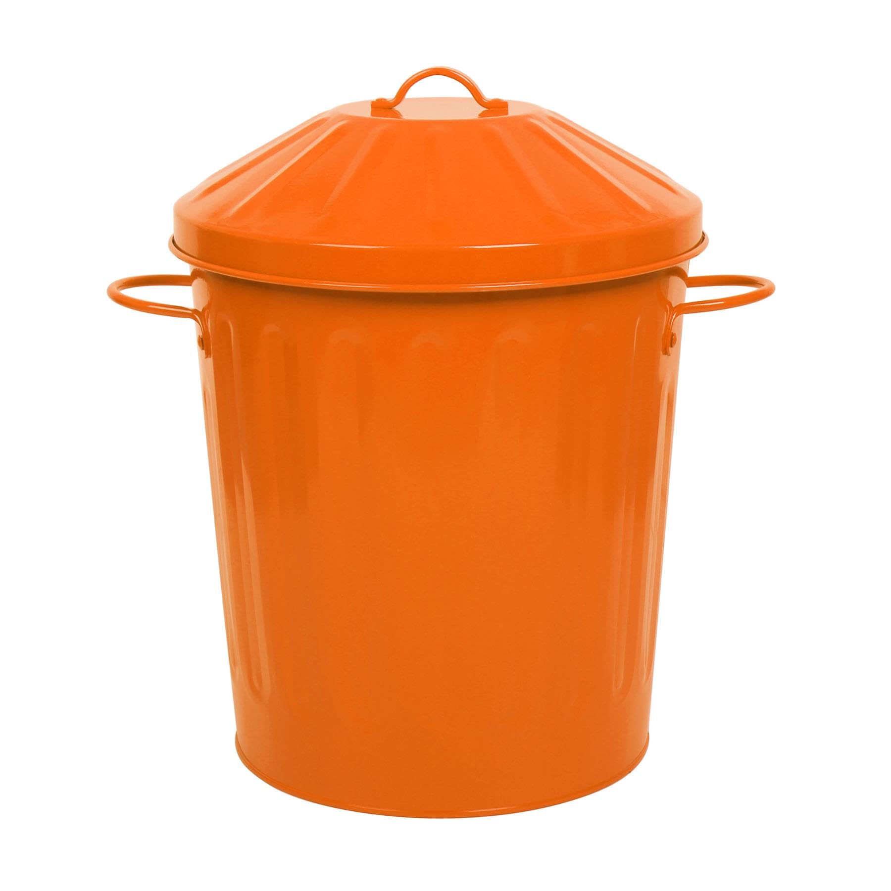 simpa 60L Colourful Vintage Style Metal Tapered Dustbins & Lids - Pink 62cm (H) x 38cm (Dia) — view 16
